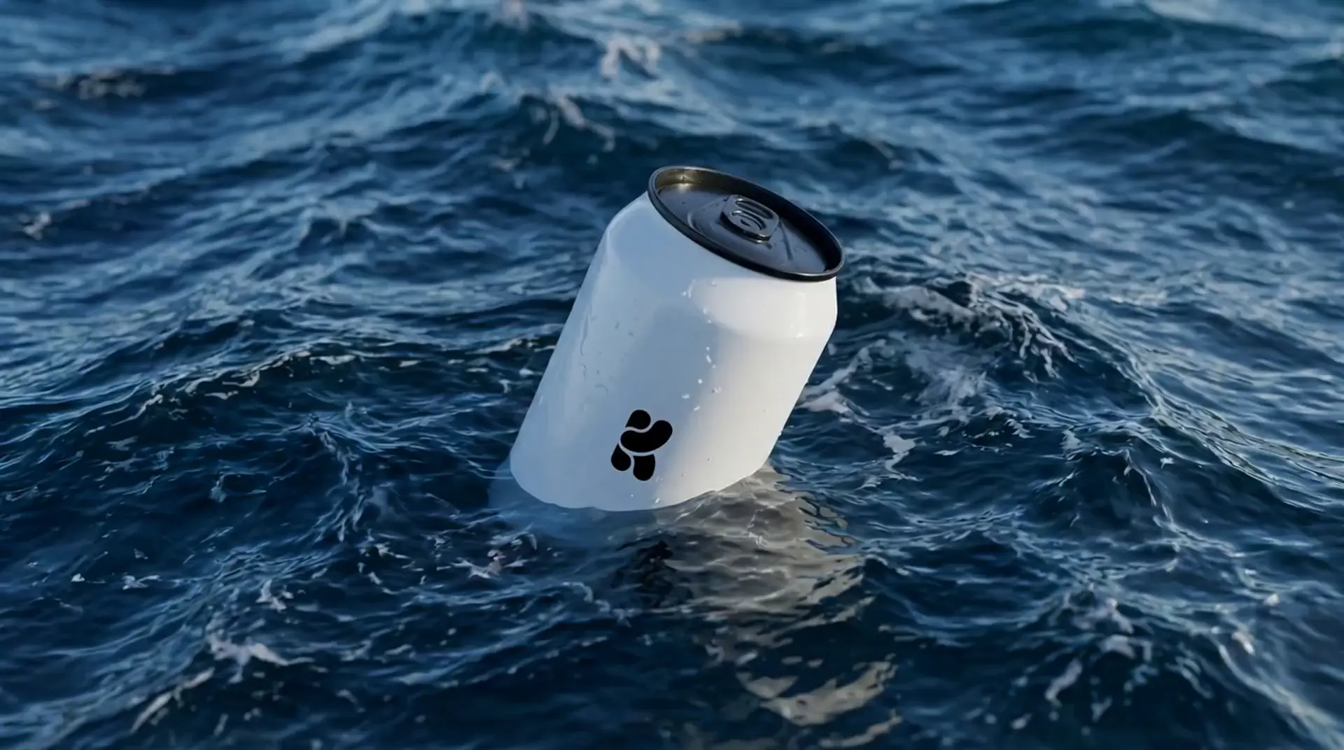 Product Can Adrift at Sea